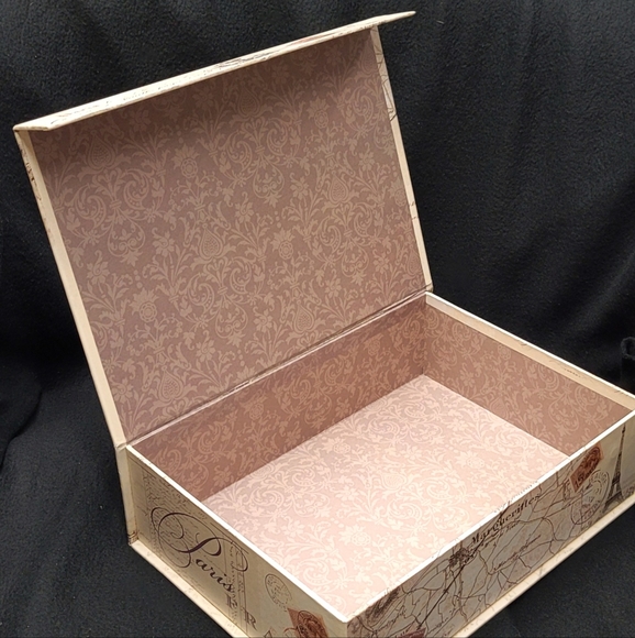 New Keepsake Storage Box Denrees  Coloniales Cafes Eiffel Tower Paris - Picture 9 of 9